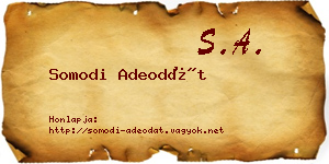 Somodi Adeodát névjegykártya